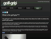 Tablet Screenshot of golf-grip.com